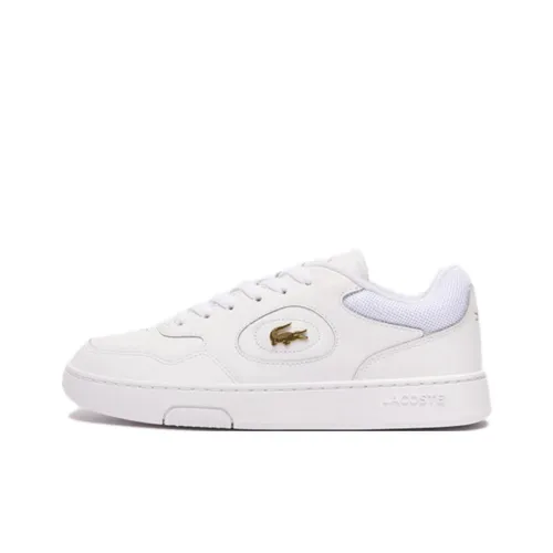 LACOSTE Slip Resistant Abrasion Resistant Низкие Кроссовки для скейтбординга Женские Белые