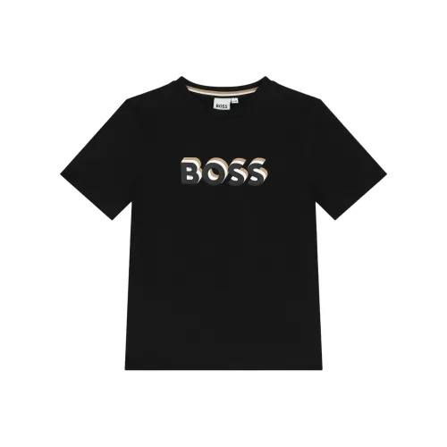 HUGO BOSS Черные Детские Рубашки T