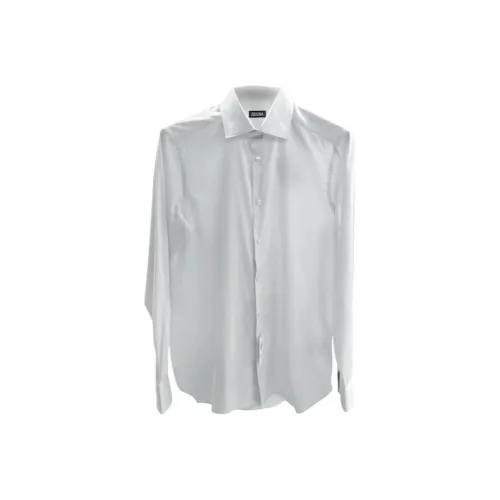 Ermenegildo Zegna Серые Мужские Рубашки