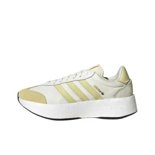 Adidas Originals CITY RNR Slip Resistant Abrasion Resistant Низкий Топ Беговые кроссовки Женские Бежево-желтый