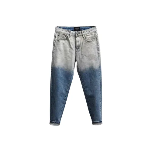 CAT'S PAW Синие Унисекс Джинсы