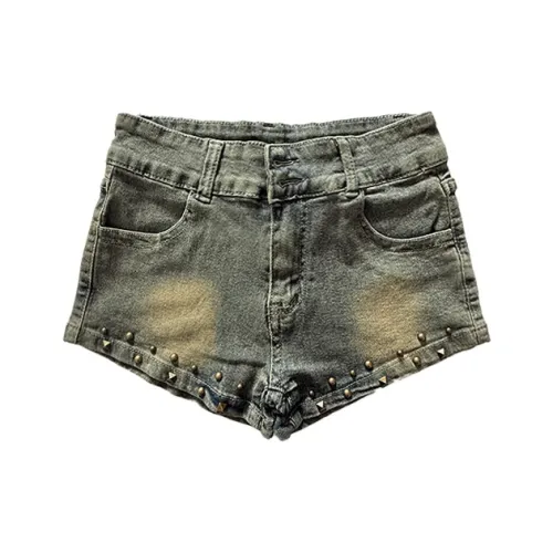 RHBSW Винтажные синие женские джинсовые шорты