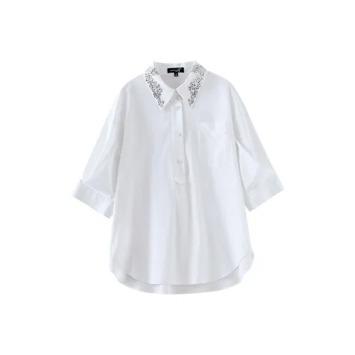 OUNIXUE Белые Женские Рубашки