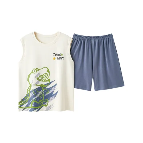 QIAOJIAREN Little Динозавр Женские Пижамные комплекты