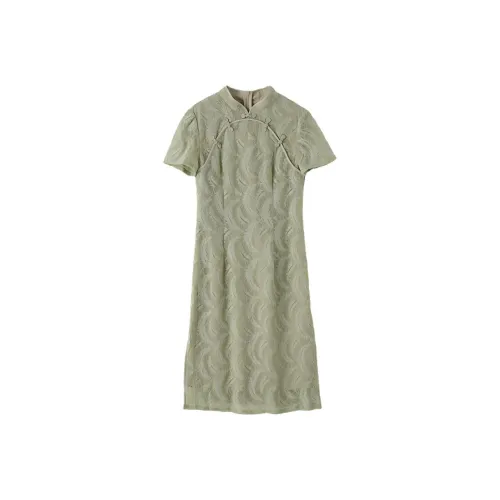 LUYOUYE Короткий рукав Платье Женское