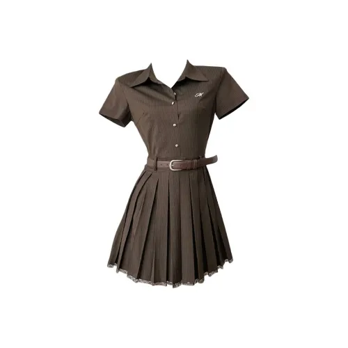 ONE PASS STUDIO Короткий рукав Платье Женское