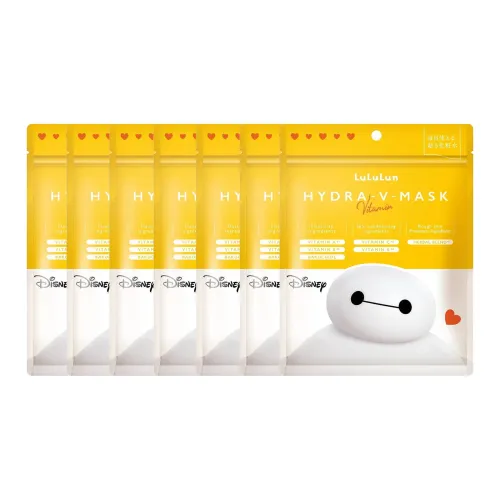 LULULUN Увлажняющие Витаминные Маски для лица Успокаивающие и Осветляющие 7 штук