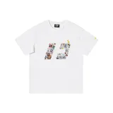 Белый, многоцветный, с принтом