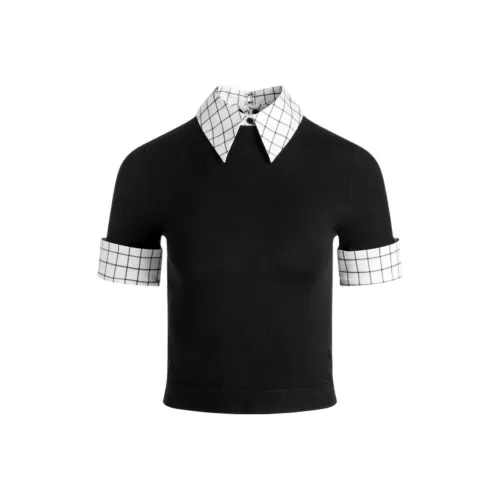 ALICE+OLIVIA Черный/Мягкий Белый Женские Трикотаж