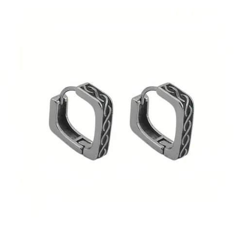 FOREVER MELODY Серьги из титанового стального сплава Мужские