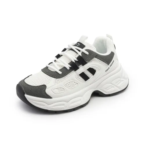 PAUL FRANK Низкий топ толстая подошва кроссовки женские серые