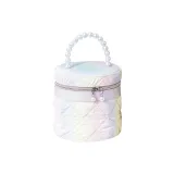 Радужный, круглый, ведрообразный, розовый