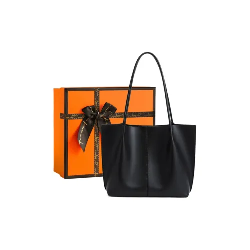 OUBOTE Сумка через плечо из коровьей кожи женская черная