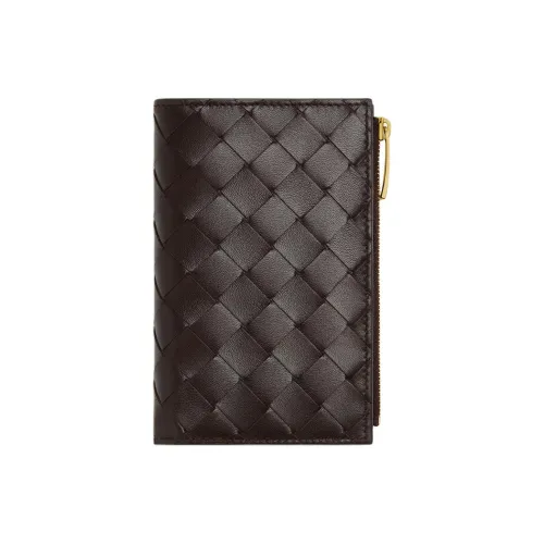 Bottega Veneta Intrecciato Sheepskin Wallet Medium Women's Cream