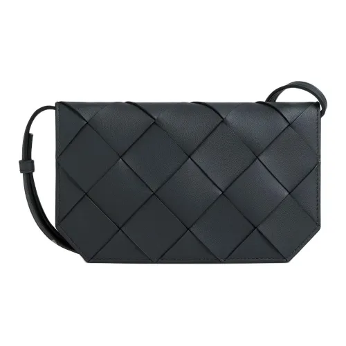 Bottega Veneta Diago Телячья кожа Сумки через плечо Мужской Сланец Ледяной