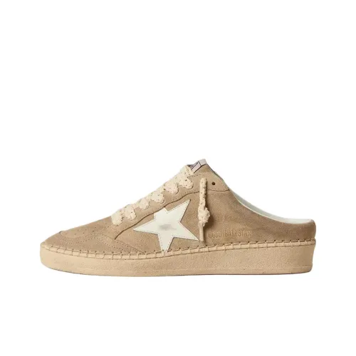 Golden Goose Ball Star Резиновая подошва Тихий Домашние тапочки Женские Льняная ткань