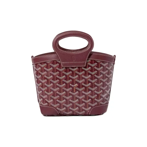 GOYARD Сумка из коровьей кожи Mini Женская Бордовый