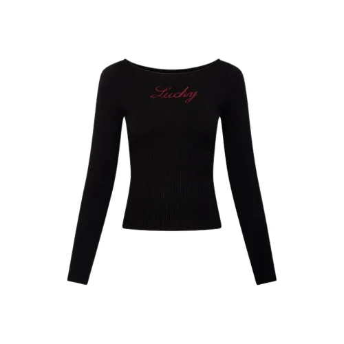 FRANKIES BIKINIS Черные Женские Свитеры