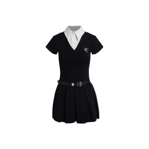 CANTALOVE Короткое платье с короткими рукавами женское