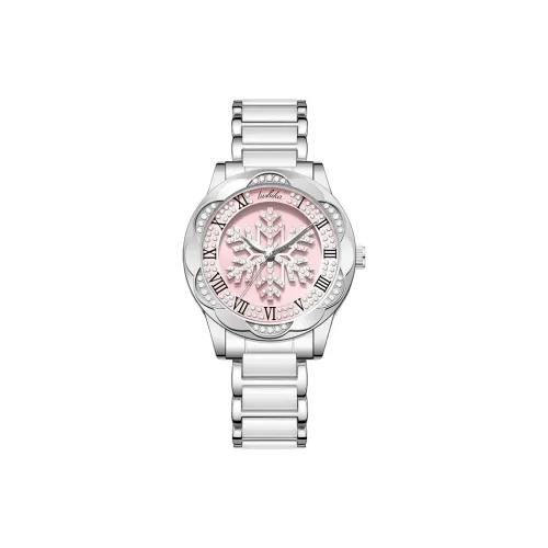 Lushika Whirlwind Dance Collection Кварцевый механизм Керамика Ремешок Часы Женские Розовый Циферблат