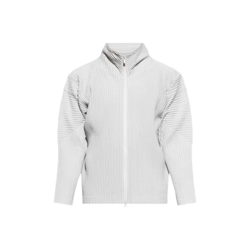 Homme Plissé Issey Miyake Куртки и Пальто Мужской Светло-Серый