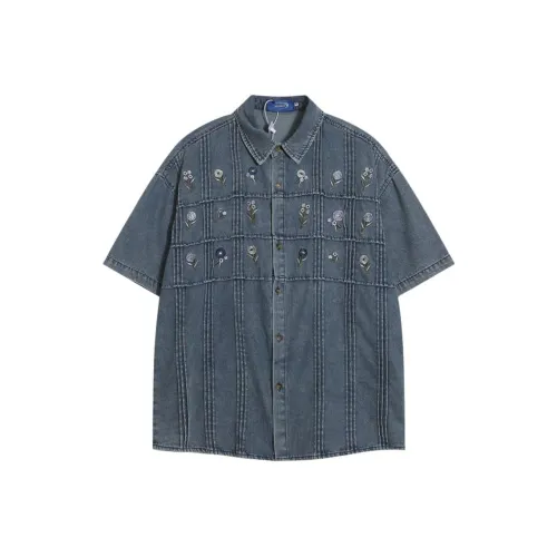 IXXAT Джинсовый синий Унисекс Рубашки