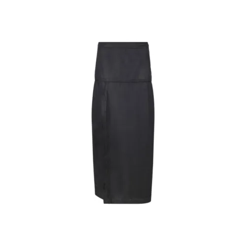 Lemaire SS25 Повседневный Длинный Юбка Женские Темный шоколад