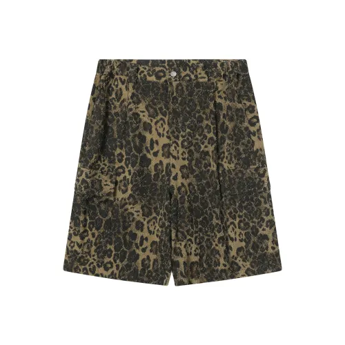 TGNS Leopard Коричневые Унисекс Повседневные шорты