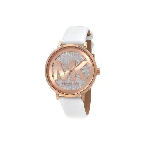 MICHAEL KORS Addyson Collection Наручные часы Кварцевый механизм Кожаный ремешок 40 мм Розовое золото Циферблат Женские часы