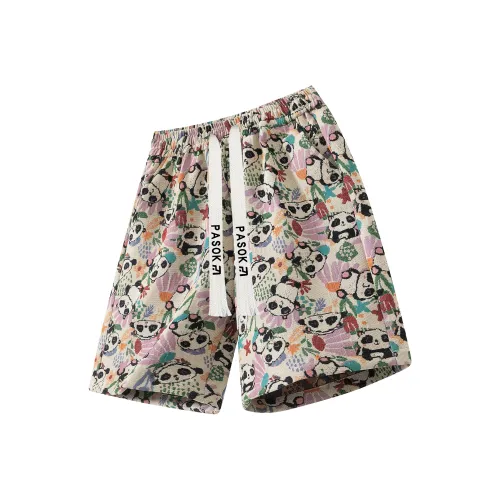 PASOK PA013 Вышивка Панда Унисекс Повседневные шорты
