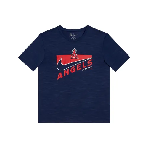 Nike x Mlb Base Logo AngelsBASEBALL T-Shirt Темно-синий Унисекс