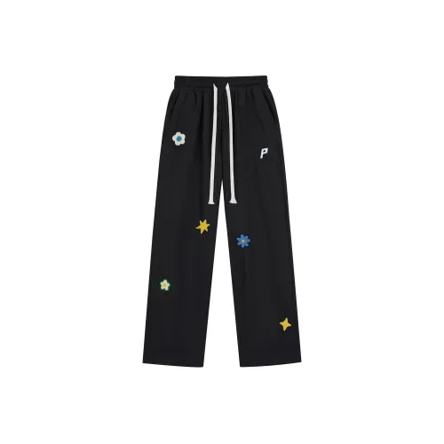 PICCA Черные Унисекс Повседневные Брюки