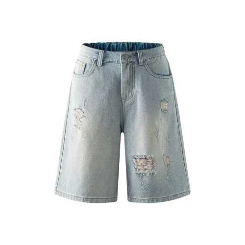 KEIRANDUN Мужские джинсовые шорты