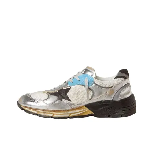 Golden Goose Dad Star Casual Low Top Silver Men's