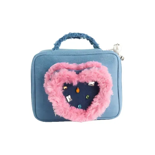 Love of wormwood Imagining Желе Сердце Деним Жемчужный Портативный Косметички Водонепроницаемый Большой объем Портативный