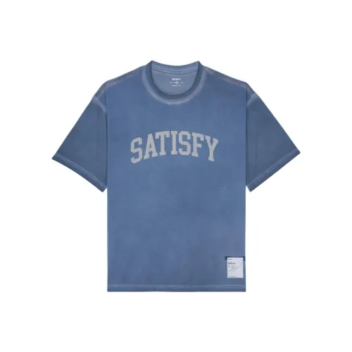 Satisfy co-branded money Синий Мужской T Рубашки