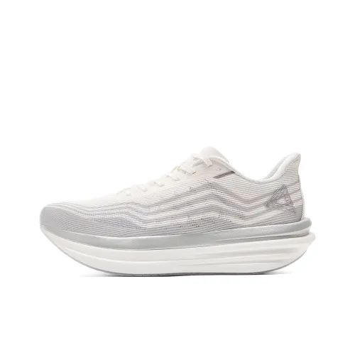 PEAK Амортизация Отскок Устойчивость к истиранию Низ Резистентный Низкий Топ Беговые кроссовки Мужской Айвори Белый