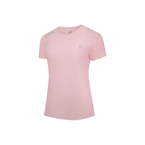 PEAK Бег Т-Рубашка Женская Розовая