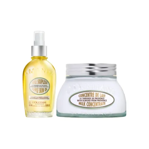 L'OCCITANE Наборы для ванны Масло и Скраб для ухода за кожей Soothing Skin 100 мл + 200 мл