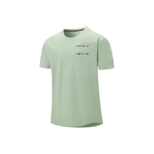 XTEP T-Shirt Мужской Бамбук Луна Зеленый