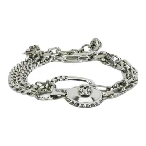 Alexander McQueen Brass Bracelets Мужской Серебряный