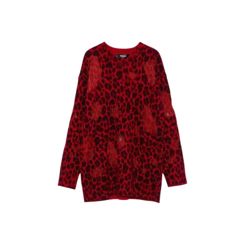 VERSACE Женские свитеры красного цвета