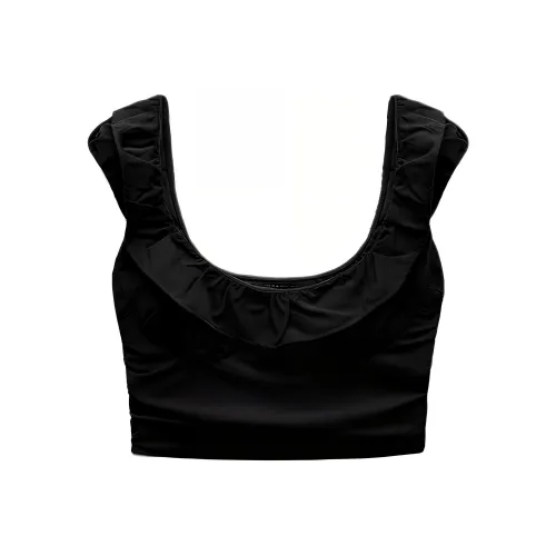 ZARA Черные Женские Майки