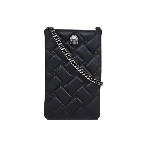 Kurt Geiger London Lambskin Crossbody Phone Case Women's Black