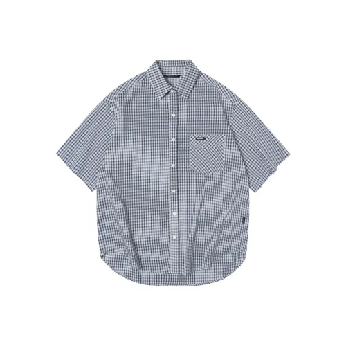 TGNS Винтажная синяя унисекс рубашка