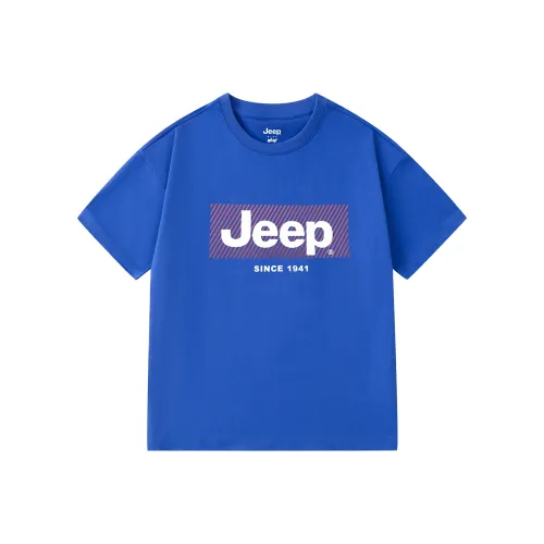 Jeep Небесно-голубая Унисекс Футболка