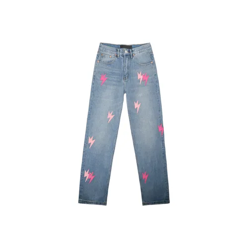 BLACK AT Синий Мужские Джинсы