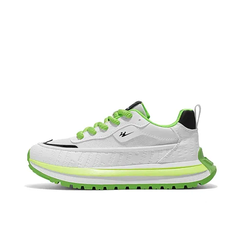 Binary Дышащий Увеличение Высоты Низкий Топ Повседневный Мужской Белый Зеленый