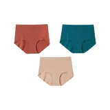 Группа B Шелк Тутового Дерева Смесь Высокая Талия [Абрикос Желтый, Оранжевый, Темно-Зеленый]