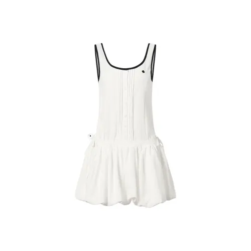 MA JOURNEE Белое Женское Платье без Рукавов